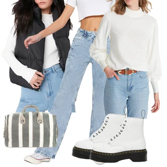 Outfit s Šedá/Béžová/Tmavě zelená/Žlutá Cestovní Taška/Vojenská Taška/Taška Na Příruční Zavazadlo/Taška/Obchodní Taška/Plážová taška/Pánská taška art of polo "podzimní outfit pro každý den"