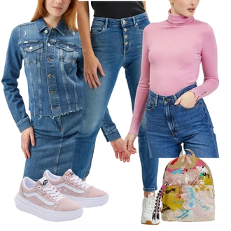 Old Skool Outfit s Růžová Nízká Teniska/Plátěná Teniska/Skate Bota/Teniska na platformě/Teniska teddy/Letní Tenisky Vans "Podzimní outfity"