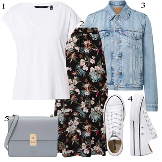 outfit mit Bela/Krem Platnena superga/Superge Nizka/Superge Luknjasta Converse "Popoln za jesen"