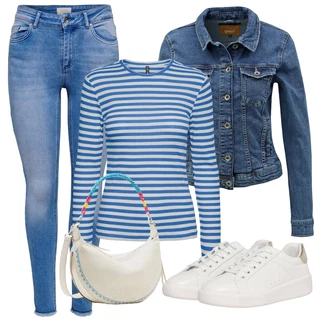 Outfity pro zábavu 50. Let s Šedá Only "Sportovní podzimní outfit"Look: 50. Let