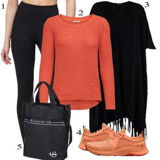 Prodyšné Outfit s Bílá Teniska Under Armour "Trendový podzimní outfit"