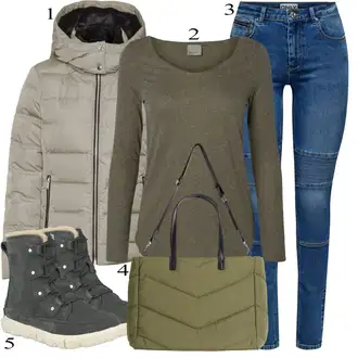 outfit mit Siva bershka "Obleka za jesen"