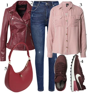 outfit mit Bež VERO MODA "Obleka za jesen"