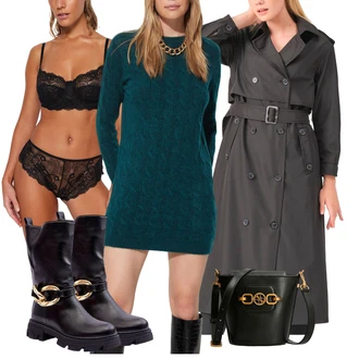 Krátká Outfit s Tyrkysový Zimní Pletené Šaty/Svetrové Šaty/Pletené Šaty Trendyol "Trendový podzimní outfit"