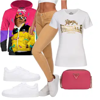 Outfit s Pastelové barvy Lonsdale "Trendový podzimní outfit"
