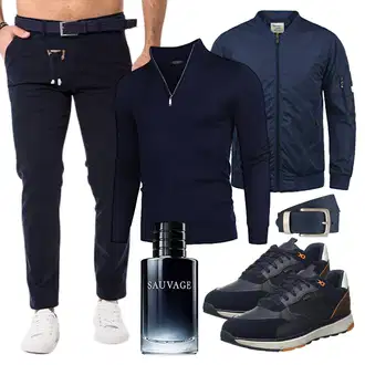 Party Outfits mit Schwarz Outdoorjacke/Bomberjacke Blend, Schwarz Unkategorisiert Geox, Schwarz Unkategorisiert Default "Alltagsoutfit"