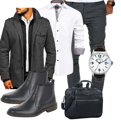 Boyfriend Weiß/Creme Blusenoberteil/Langarm-Shirt/T-Shirt mit 3/4-Ärmel/Hemdoberteil/Bügelfreies Hemd/Hemdbluse/BusinessHemd/Casual Hemd/Business Hemd J.VER kombinierenLook: Boyfriend, Casual, Büro, Business, Coole, Old Money, Smart Casual, Edel, Elegant, Workwear, Ausgefallene, Unisex, Premium, Classic