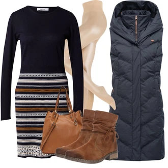 Outfit s Světle modrá/Tmavě modrá Zimní Bund/Dlouhé bundy/Bunda na přetažení přes hlavu/Nepromokavý Bund/Puchová Bund/Letní peřová bunda/Bunda 2v1/Zimní Parka Ragwear "Cool podzimní outfit"