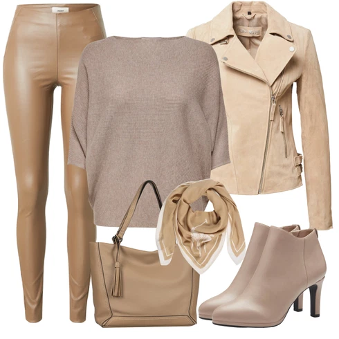 Kombinace Hnědá/Šedá/Khaki/Béžová Neprůhledný Legíny/Formovaná Legína/Kožený legíny/Legíny s Rozparkem/Strečová Kalhoty/Legíny s Vysokým Pasem/Skinny Kalhoty/Jeggings/Tregíny/Legíny Kožený Vzhled/Push up Kalhoty Object