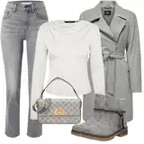 Šik zimní kabáty outfity image