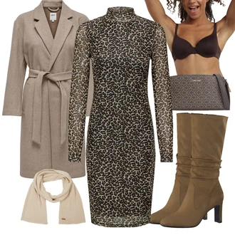 Outfity s botami GoGo s Tmavě hnědá/Černá Dim "Cool podzimní outfit"Look: Rad, Egirl, Měkká dívka, GoGo, Francouzské, Bezešvé, Sexy, Disko, Krásný, Slavnostní