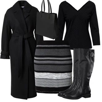 Outfit s Černá Pouzdro/Collier/Sportovní doplněk About You "Cool podzimní outfit"