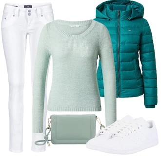 Stan Smith Outfit s Bílá/Krémová Úzká teniska/Nízká Teniska/Kožené tenisky/Letní tenisky Adidas Originals "Cool podzimní outfit"