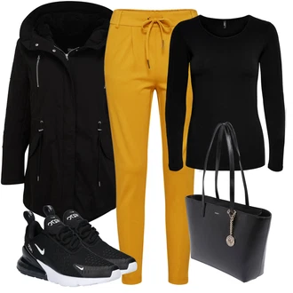 Air Max 270 Outfit s Šedá/Tmavě modrá/Tmavě šedá/Modrá Bota na kolo/Golfová bota/Bota na fitness/Kopačka na umělý povrch/Bota do vody/Přibližovací bota/Bota barefoot Nike Sportswear "Cool podzimní outfit"