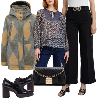 Outfit s Bílá Nezařazené ROXY "Elegantní podzimní outfit"