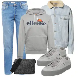 Sommer Outfit mit Blau/Hellblau Damen 7/8-Länge Jeans/Knöchelstiefel/Boyfriend Jean/Cropped Jeans/Dad Jeans/Girlfriend Jeans/Low Rise Jean/Regular-Fit Jeans/Slim Fit Jeans/Tapered-Jeans Jack & Jones "Freizeit Outfit"