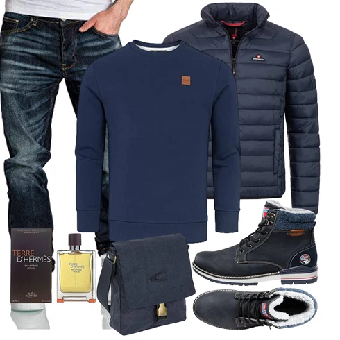 Schwarz Hoodie REPUBLIX kombinieren
