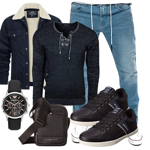Dunkelblau/Blau/Hellblau Kurze Jeansjacke/Vintage Jacke/Shirtjacke/Holzfäller Jacke/Cordjacke/Wolljacke TACVASEN kombinieren