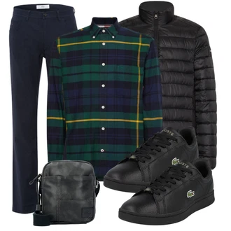 Outfit mit Schwarz Lacoste "Freizeit Outfit"