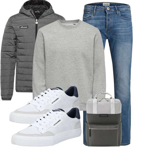 Grau/Hellgrau Hoodie Women's Fleece Sweatshirts/Sport Sweatshirt/Lederjacke/Damen Pullover Only & Sons kombinieren