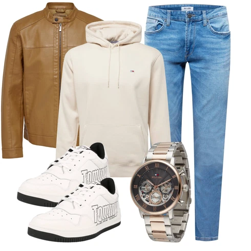 Gold/Silber/Grau ArmbandUhr/KettenUhr/Uhrwerkzeug Tommy Hilfiger kombinieren mit Blau/Hellblau Knöchelstiefel/Biker Jeans/Boyfriend Jean/Cropped Jeans/Girlfriend Jeans/Low Rise Jean/Low Waist Jean/Lederjacke/Slim Fit Jeans/Straight Leg Jean/Leder Schuhe/Tapered-Jeans/Winterjacke Only & Sons