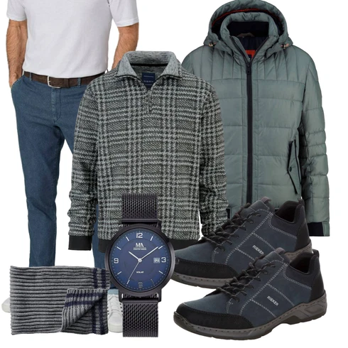Schick Grau Sweatshirt BABISTA kombinierenLook: Classic, Schick