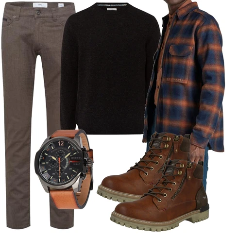 Beige/Braun/Grün/Blau Armbanduhr/Uhrwerkzeug/Mannstasche Diesel kombinieren mit Beige/Braun/Grün/Blau Armbanduhr/Uhrwerkzeug/Mannstasche Diesel