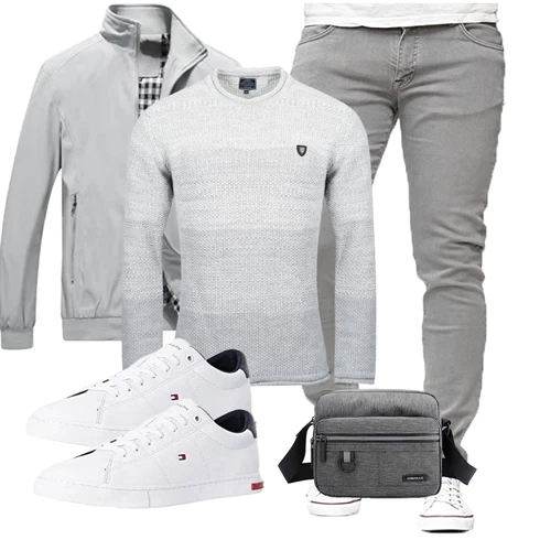 Grau Sportjacke/2in1 Jacke/Nylonjacke/Innenfutter Jacke/Herbstjacke/Jacke mit Seitlichem Reißverschluss/Sommerjacke/Frühlingsjacke/Bomberjacke/Leichte Jacke YOUTHUP kombinieren