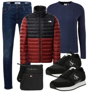 Knielang Outfit mit Schwarz Sneaker Low/Schmaler Sneaker/Teddy Sneaker/Sommer Sneaker/Vintage Sneaker Calvin Klein Jeans "Freizeit Outfit"