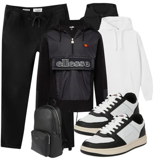 7/8-lang Outfit mit Schwarz FleeceHose/Jogger Hose/Musselin Hose/Slim Hose/StegHose/JoggingHose/TrainingsHose Pull&Bear "Freizeit Outfit"