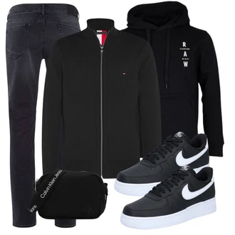 Jeans Outfits mit Hoodie Tommy Hilfiger "Freizeit Outfit"