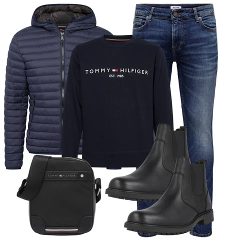 Dunkelblau Große Größe Sweatmode/Damen Pullover/Sport Sweatshirt/Women's Fleece Sweatshirts Tommy Hilfiger kombinieren mit Dunkelblau Sweatmode/Damen Pullover/Sport Sweatshirt/Women's Fleece Sweatshirts Tommy Hilfiger