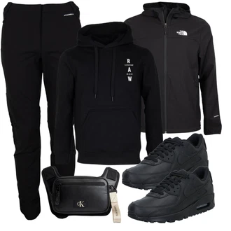 Elegant Outfit mit Schwarz/Grau/Blau/Hellblau Sneaker Skateschuh/Leder Sneaker/Sneaker Low/Schuh Mit Rolle/Schmaler Sneaker/gesundheitsschuh/Walkingschuh/Schnürschuh Nike Sportswear "Freizeit Outfit"Look: Sportlich, Skater, Elegant, Smart Casual, Esthetische, Classic, Streetwear, Unisex, Schön, Premium, Extravagante, Büro