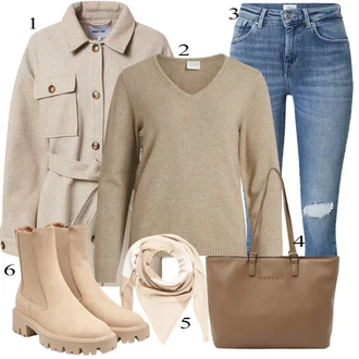outfit mit Rjava Replay "Obleka za jesen"