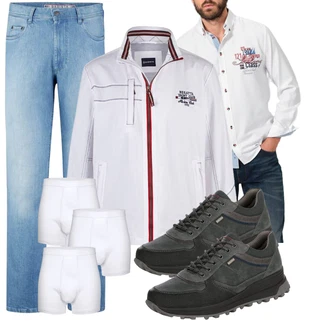 Jeans Outfits mit Hellblau BABISTA "Freizeit Outfit"