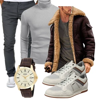 Party Outfits Oversize mit Dunkelrot/Lila/Dunkelbraun/Bordeaux Trachtenstrickjacke/Fliegerjacke/Herbstjacke/Pelzjacke/Kunstpelzjacke/Winterjacke/Außergewöhnliche Jacke/Holzfäller Jacke/Lammfell Jacke/Teddy Jacke Dasongff "Freizeit Outfit"Look: Teddy, Oversize, Outdoor, Steampunk, Coole, Empire, Western, Löwe
