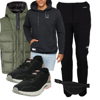 Outfit mit Schwarz The North Face "Freizeit Outfit"