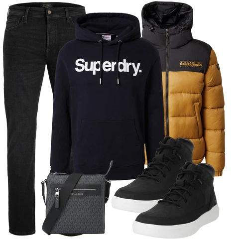 Schwarz/Grau/Dunkelgrau Hose Große Größe/Slim Fit Jeans/Tapered-Jeans/Winterjacke/Thermojeans/Jeans mit Schlitz/Leder Schuhe/Straight Leg Jean/Regular-Fit Jeans/Lederjacke/Damen 7/8-Länge Jeans/Dad Jeans Jack & Jones kombinieren