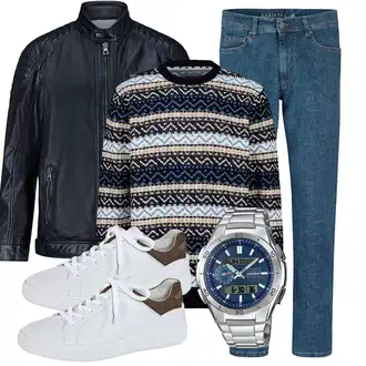 Groß Outfit mit StrickPullover BABISTA "Freizeit Outfit"