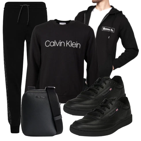 Flache Schwarz gesundheitsschuh/Schnürschuh/Leder Sneaker/Sneaker Low/Skateschuh/Schmaler Sneaker/Sneaker Mit Seitlichem Reißverschluss Reebok kombinieren