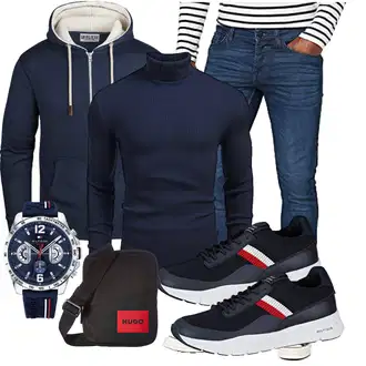 Hochzeitsgast Outfits Elegant mit Schwarz Unkategorisiert Tommy Hilfiger "Freizeit Outfit"Look: Premium, Stil, Elegant, Schick