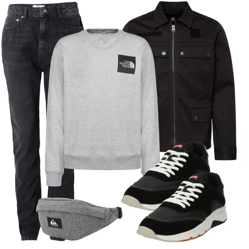 High waist Schwarz/Dunkelgrau/Dunkelblau/Grau Jeans Winterjacke/Biker Jeans/Girlfriend Jeans/ThermoJeans/Tapered-Jeans/Slim Fit Jeans/High waist Jeans/Jeans mit Schlitz/Herren Lederjacke/Straight Leg Jean about you x jaime lorente kombinieren