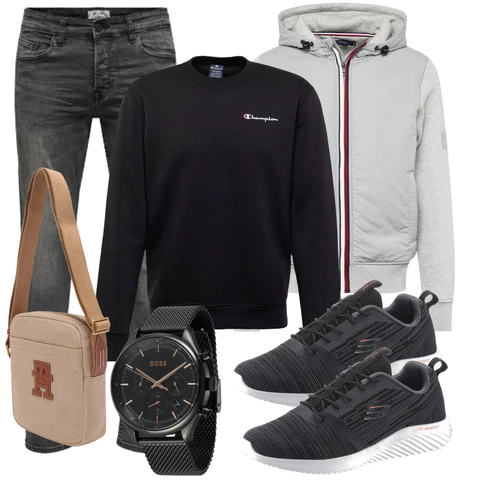 Schwarz/Grau/Dunkelgrau/Orange Schuh Sommer Sneaker/WalkingSchuh/gesundheitsSchuh/Bequemer Schuh/Sneaker Low Skechers kombinieren