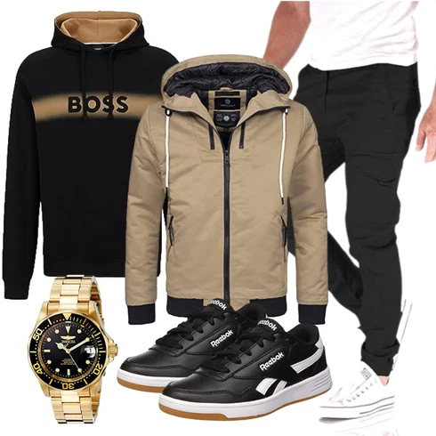 Schwarz/Gold/Braun/Rosa/Beige Sweatshirt/Sport Hoodie/Vintage Hoodie/Damen Pullover/Ausgefallener Hoodie/Hoodie/Unisex Hoodie Boss kombinieren