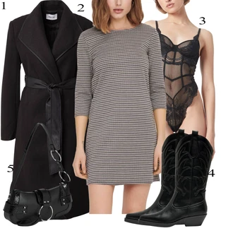 outfit mit Črna monki "Obleka za jesen"