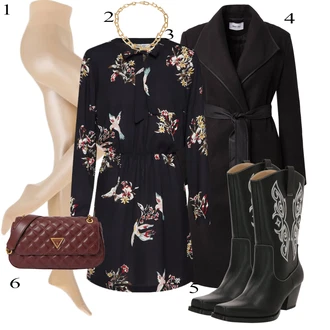 outfit mit Črna monki "Obleka za jesen"