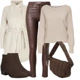 Uskladiti Vinski Crvene High Waist Traperice image