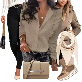 Outfit sa Zeleno Bluza s Volanima "Jesenski Outfiti"