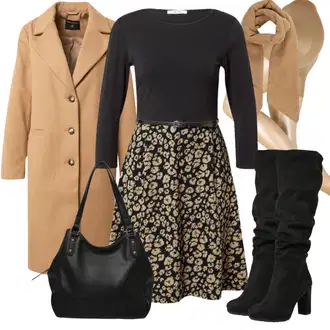 Boja Outfit sa Bež/Smeđa Prijelazni Kaput/Dugi kaput/Zimski Kaput Vuneni kaput/Kaput od Kašmira/Dugi Kaput/Lagani Kaput/Vintage Kaput/Vuneni Kaput/Midi Kaput Dorothy Perkins "Jesenski outfiti"Look: klasický, Boja, Ured, Mom, Sveučilišna, Pametno ležerno, Poslovni, Old Money, Radna odjeća