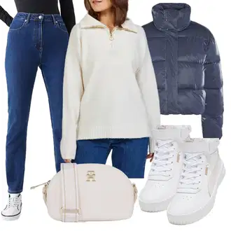 Kombinacije od trapera Zima sa TamnoPlava/Plava Noisy may "Jesenski outfiti"